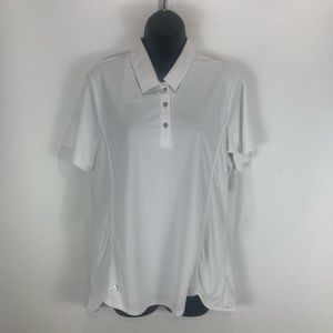 NWT Adidas climachill white polo XL